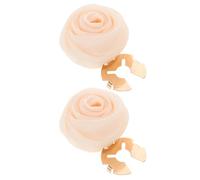 CHILDWEET Couvre Bouton Chemise Femme en Tissu et Métal Boutons de Manchette Rose Fleur Élégants, 2 Pièces pour Vêtements Habillés et Événements Professionnels