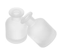 CHILDWEET Diffuseur d'huile en Verre 150ml Blanc - Lot de 2 - Rechargeable avec roseaux - pour Voiture et Bureau - Récipient pour Parfum d’Ambiance