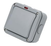 CHILDWEET Interrupteur Mural Bouton Poussoir Double Commande Étanche Ip65 20a Résistant à la Pluie Extérieur pour Éclairage Jardin et Piscine Usage Industriel et Extérieur