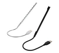 CHILDWEET Lampe de Lecture à LED USB 10 LED Super Lumineuses, Légère 2 Pièces Tube Flexible Col de Cygne en Métal Couleur Aléatoire Maison Études