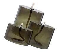 CHILDWEET Lampes à pétrole décoratives en Verre 3 pièces, Style européen Lisse, pour Bureau, Maison et décoration de fête