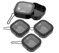 CHILDWEET Organisateur Portable D'élastiques à Cheveux Petite Boîte De Rangement En Polypropylène Couvercle Facile à Ouvrir Pour Accessoires Cheveux Et Bijoux De Voyage Lot De 4 Pièces