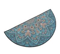 CHILDWEET Paillasson Interieur Entree de Style Bohème en Polyester Absorbant et Décoratif, Tapis D'entrée Demi-Cercle Élégant et Pratique pour Salle de Bain ou Maison