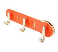 CHILDWEET Patère Murale sans Perçage Orange 3 Crochets en Plastique pour Chambre et Salle de Bain, Solution de Rangement Simple et Élégante