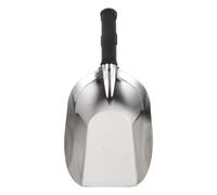 CHILDWEET Pelle de Jardin en Acier Inoxydable Argentée, Pelle à Main Carrée Ergonomique et Robuste pour Sol, pour Jardinage Extérieur et Maison