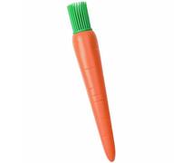 CHILDWEET Pinceau à Pâtisserie de Carotte en Silicone Orange, Résistant Chaleur, Antiadhésif et Facile à Nettoyer pour Grillades et Cuisson de Steak