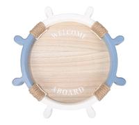 CHILDWEET Plateau en Bois Forme Barre à Roue Style Méditerranéen Rustique