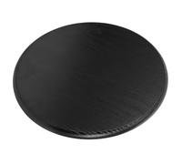 CHILDWEET Siège de Remplacement Rond en Bois Massif et Fer pour Tabouret | Surface Lisse, Veinage , Noir, pour Maintenance de Sièges D’atelier Bureau, Usage Maison