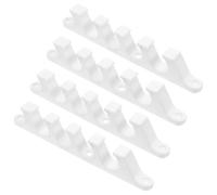 CHILDWEET Supports de Réglage et 5 Positions Ajustables Lot de 4 en Plastique Blanc à 5 Dents Design Robuste pour Chaise Lounge pour Activités Extérieures et Pique-