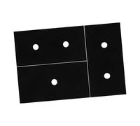 CHILDWEET Tapis de Poêle en Ptfe Noir, Lot de 3pcs, Protège Brûleurs de Gaz, Facile à Installer, Prévient les Résidus Alimentaires, Cuisine