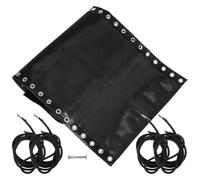 CHILDWEET Tissu de Remplacement Noir Respirant avec Surface D'assise Fraîche et Confortable en Tissu Nylon Métal, Kit de Réparation pour Chaise Longue Extérieur