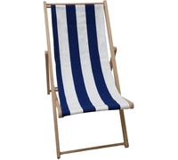 Chilienne agrafée - JARDIN PRIVE - Rayures - Bleu / Blanc
