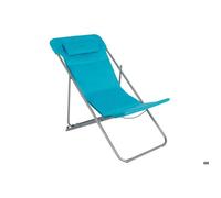 Chilienne de jardin pliante ""Bilbao"" lagon acier traité époxy en polyester - Hespéride