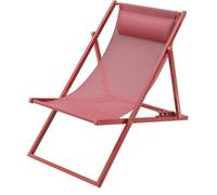 Chilienne PAROS, Structure Acier, 63 x 104 x 85 cm, Textilène 2x1, Terracotta, Pliable