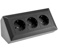 Bloc à 3 prises, noir 4250416340122