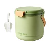 Chill Cuboïde Seau - Bac à boissons portable, 2 plateaux pour sortie à hayon, boîte double couche avec couvercle hermétique, réserve de cubes froids pour pique-nique, camping et festival