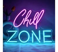 Chill Zone Neon Led Chill Zone Enseigne néon Lumineuse Neon Mural Pour Décoration Néon Led Pour Chambre À Coucher Salon Bar Restaurant