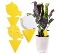Chillife Kit de 30 Pièges Jaunes à Insectes I Anti moucherons Intérieur et sciarides, Designs différents I Plaquettes Jaunes Autocollantes, Attrape Mouche