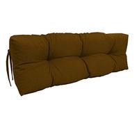 chilly pilley Coussin De Palette EU Flocons De Mousse pour Meublespalette Dossier De Canapé Coussin De Siège Coussin Latéral Ensemble Coussins Nombreuses (Coussin De Dos 120 x 40 Marron)