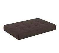 chilly pilley Coussin De Palette EU Matelassé Coussin De Jardin Plusieures Tailles Et Couleurs Intérieur Et Extérieur (Marron, 120x80x15cm)