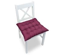 chilly pilley Coussins De Chaise Lot De 4 Coussins Matelassés Élégants pour Cuisine Et Jardin Plusieures Couleurs (Violet)