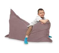 chilly pilley® Pouf Géant L XL XXL Velours Côtelé - Déhoussable - Rembourré - Doux Pouf Salon, Chambre, Enfants & Adultes 100x155 Rose