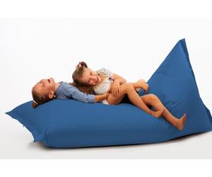 Chilly pilley Pouf Imperméable avec Remplissage Déhoussable Adult Enfant Coussins De Sol pour S'allonger Et S'asseoir Plusieures Couleurs (100x200cm, Bleu)