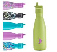 Chilly’s Gourde Enfant - Bouteille Isotherme en Inox, Réutilisable pour Boissons Chaudes et Froides - Étanche, Sans Condensation - 350 ml - Lime
