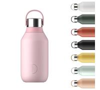 Chilly's Gourde Series 2 - Bouteille Isotherme en Inox avec Collerette Souple & Anse - Thermos pour Boissons Chaudes & Froides - Étanche, Sans Condensation - Blush Pink, 350ml
