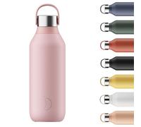 Chilly's Gourde Series 2 - Bouteille Isotherme en Inox avec Collerette Souple & Anse - Thermos pour Boissons Chaudes & Froides - Étanche, Sans Condensation - Blush Pink, 500ml