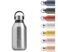 Chilly's Gourde Series 2 - Bouteille Isotherme en Inox avec Collerette Souple & Anse - Thermos pour Boissons Chaudes & Froides - Étanche, Sans Condensation - Stainless Steel, 350ml