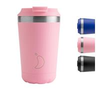 Chilly's Mug Original Séries - Tasse Isotherme pour Boissons Chaudes et Froides - Mug de Voyage Étanche avec Couvercle - Acier Inoxydable à Double Paroi Sous Vide - Pastel Pink, 340ml