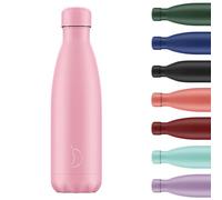 Chilly's Original Gourde - Bouteille Isotherme en Acier Inoxydable, Réutilisable pour Boissons Chaudes & Froides - Étanche, Sans Condensation - Pastel - All Pink - 500ml