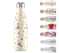Chilly's Original Gourde - Bouteille Isotherme en Acier Inoxydable, Réutilisable pour Boissons Chaudes & Froides - Étanche, sans Condensation - Polka Dot and Bees, 500ml