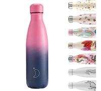 Chilly's Original Gourde - Bouteille Isotherme en Acier Inoxydable, Réutilisable pour Boissons Chaudes & Froides - Étanche, Sans Condensation - Pink Navy, 500ml