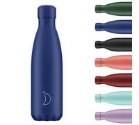 Chilly's Original Gourde - Bouteille Isotherme en Acier Inoxydable, Réutilisable pour Boissons Chaudes & Froides - Étanche, Sans Condensation - Matte - All Blue - 500ml