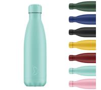 Chilly's Original Gourde - Bouteille Isotherme en Acier Inoxydable, Réutilisable pour Boissons Chaudes & Froides - Étanche, Sans Condensation - Pastel - All Green - 750ml