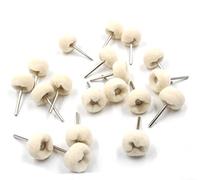 Chiloskit Feutre de laine polissage de polissage de roue Grinder Head BUR Bits Fit Dremel Outil rotatif Accessoires de fixation pour bijoux en métal Verre polissage Bit, Lot de 20