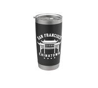 Chinatown San Francisco, Californie, SF 510, Chine, Dragon Gobelet isotherme en acier inoxydable double paroi