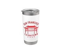 Chinatown San Francisco, Californie, SF 510, Chine, Dragon Gobelet isotherme en acier inoxydable double paroi
