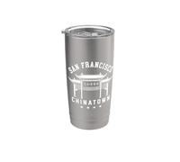 Chinatown San Francisco, Californie, SF 510, Chine, Dragon Gobelet isotherme en acier inoxydable double paroi
