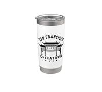 Chinatown San Francisco, Californie, SF 510, Chine, Dragon Gobelet isotherme en acier inoxydable double paroi