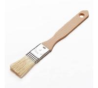 Chinchilla® Pinceau à pâtisserie de Noël en bois de hêtre fabriqué en Allemagne - Pour la cuisson, la cuisine, le barbecue et l'extérieur - Poils naturels flexibles - Manche en bois de hêtre stable