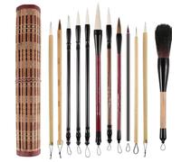 Chinese Çalligraphy Brush Set - Wood/wool | Professional Traditional Painting Brushes | Flexible Water Writing Pen Set For Chinese Çalligraphy Art Painting Ink Drawing