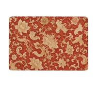 Chinese Floral Red Owen Jones Tapis 150 x 100 cm, Doux et Antidérapant | Tapis 150 x 100 cm : met clairement en valeur le motif choisi; avec entretien facile à la main; pour chambre