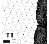 Chingcoo Filet Anti Oiseaux, 7,5 x 15m Filet Protection Oiseaux, Filet Poules Maille de 6x6 cm, Filet Oiseaux pour Jardin, Balcon, Arbres Fruitiers ou Étang, Résistant aux Intempéries et aux UV