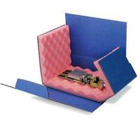 Chipbox dimensions 200x140x50mm carton ondulé bleu