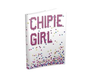 CHIPIE GIRL PAILLETTES Agenda Scolaire 2026-2027 | Couverture amovible transparente et paillette étoile Rasé Vif 12x17cm Journalier