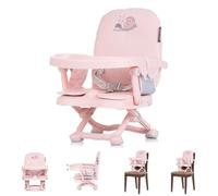 Chipolino Chaise enfant siège rehausseur Lollipop table amovible rabattable, coloris:bébé rose