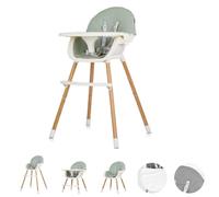 Chipolino, Rio 2 in 1 highchair, chaise haute pieds antidérapants harnais, coloris:verdoyant